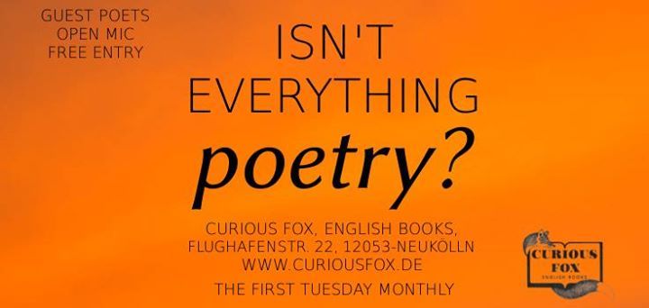 Isn’t everything Poetry with Ilia Kitup and Alistair Noon and guests
